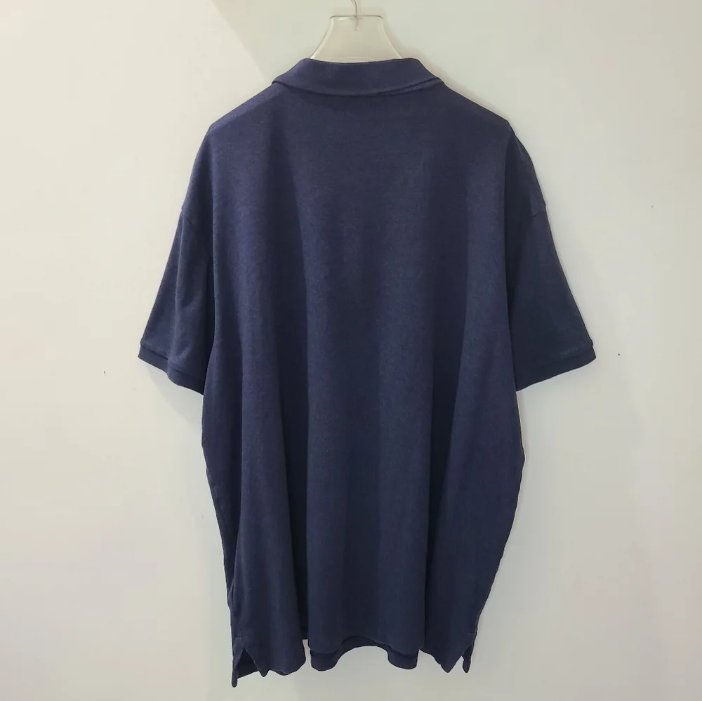 POLO RALPH LAUREN Polo Shirt Pima Cotton Custom-Fit French Navy XXL